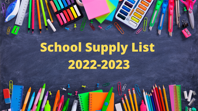 School Supply List Image